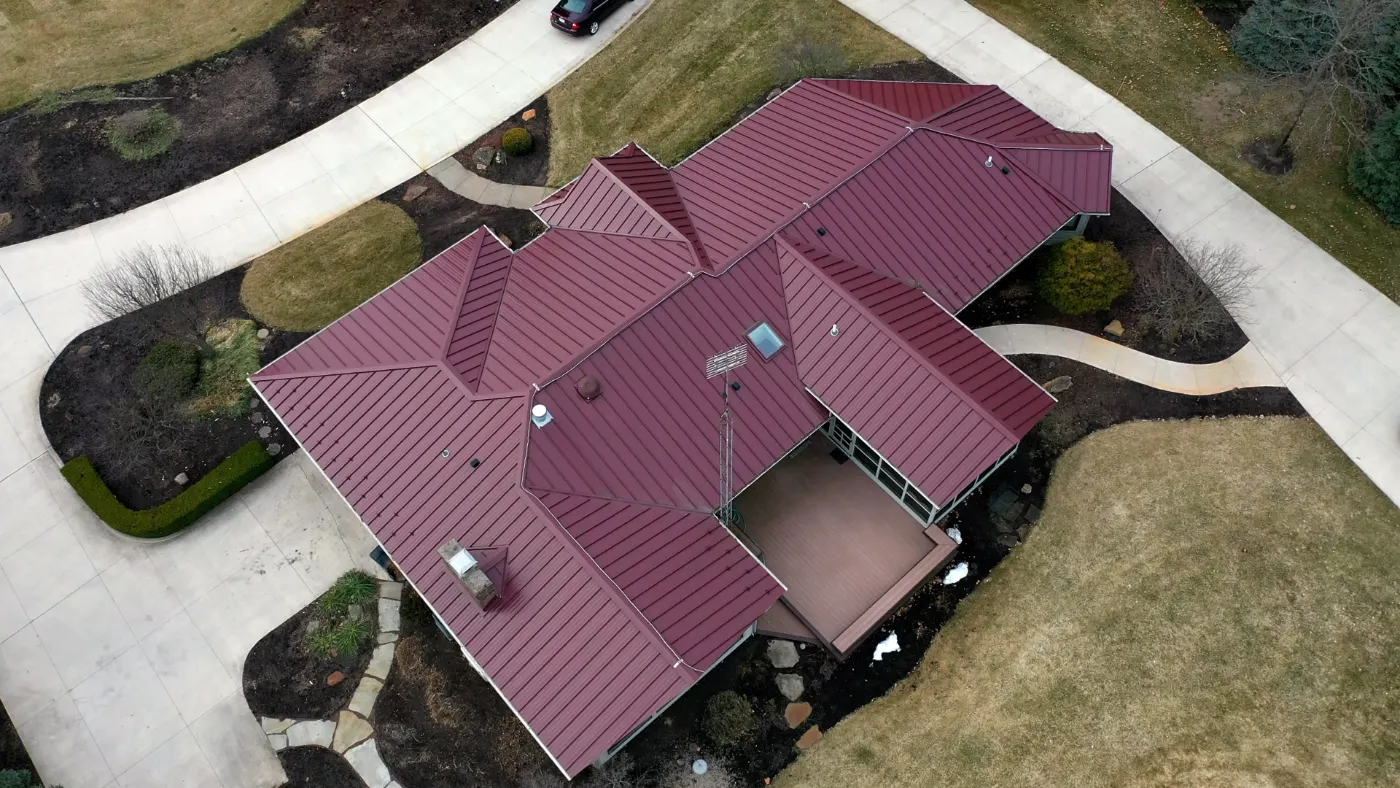 Commercial roof inspection documented in Versailles